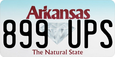 AR license plate 899UPS