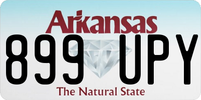 AR license plate 899UPY