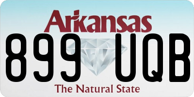 AR license plate 899UQB