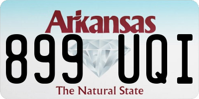 AR license plate 899UQI
