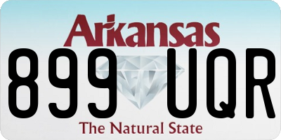 AR license plate 899UQR