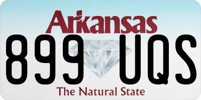 AR license plate 899UQS