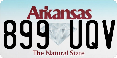 AR license plate 899UQV