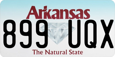 AR license plate 899UQX