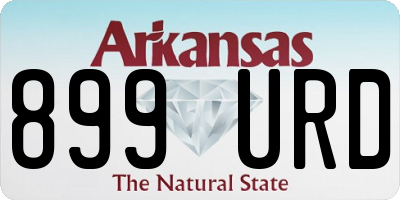 AR license plate 899URD