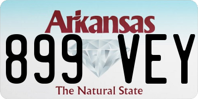 AR license plate 899VEY