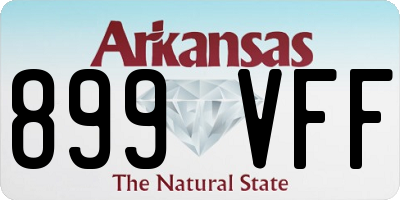 AR license plate 899VFF