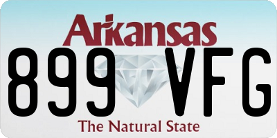 AR license plate 899VFG