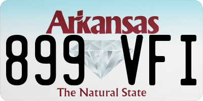AR license plate 899VFI