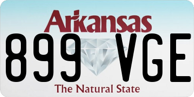 AR license plate 899VGE