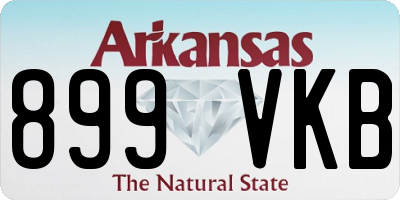 AR license plate 899VKB