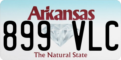 AR license plate 899VLC