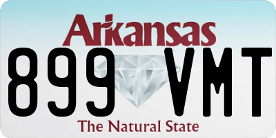 AR license plate 899VMT