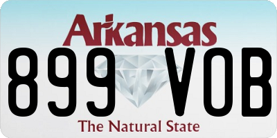 AR license plate 899VOB