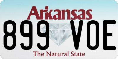 AR license plate 899VOE