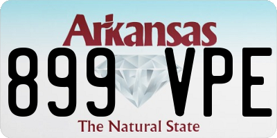 AR license plate 899VPE