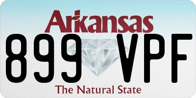 AR license plate 899VPF