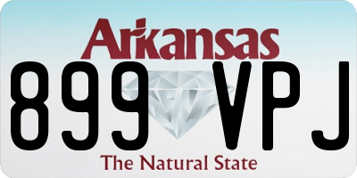 AR license plate 899VPJ