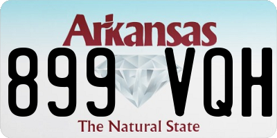AR license plate 899VQH