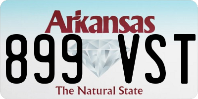 AR license plate 899VST