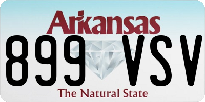 AR license plate 899VSV