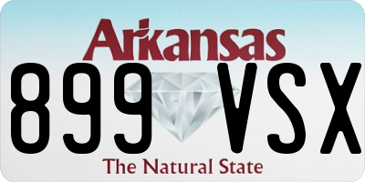 AR license plate 899VSX
