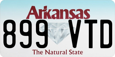 AR license plate 899VTD