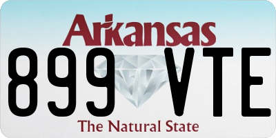 AR license plate 899VTE