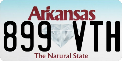 AR license plate 899VTH