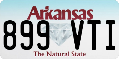 AR license plate 899VTI