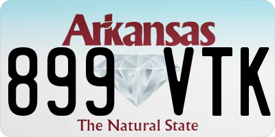AR license plate 899VTK