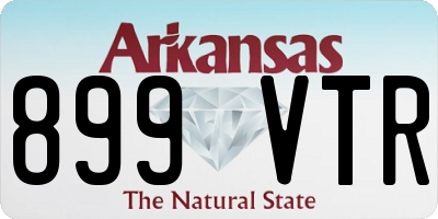 AR license plate 899VTR