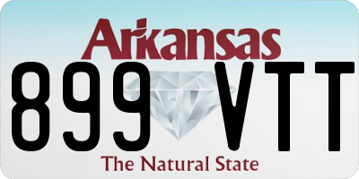 AR license plate 899VTT