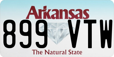 AR license plate 899VTW