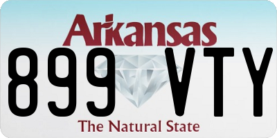 AR license plate 899VTY
