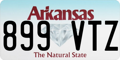 AR license plate 899VTZ