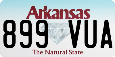 AR license plate 899VUA