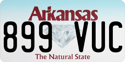 AR license plate 899VUC