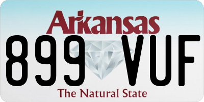 AR license plate 899VUF
