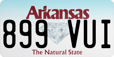 AR license plate 899VUI