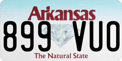AR license plate 899VUO