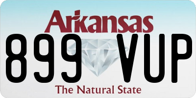 AR license plate 899VUP