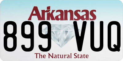 AR license plate 899VUQ