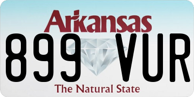 AR license plate 899VUR