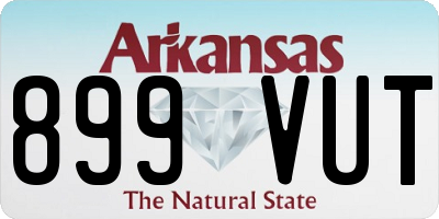 AR license plate 899VUT