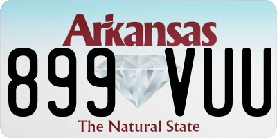 AR license plate 899VUU