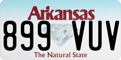 AR license plate 899VUV