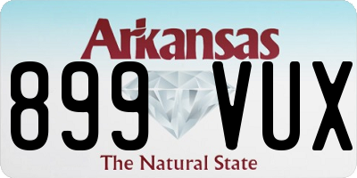 AR license plate 899VUX