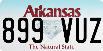 AR license plate 899VUZ