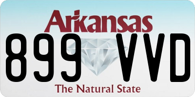 AR license plate 899VVD
